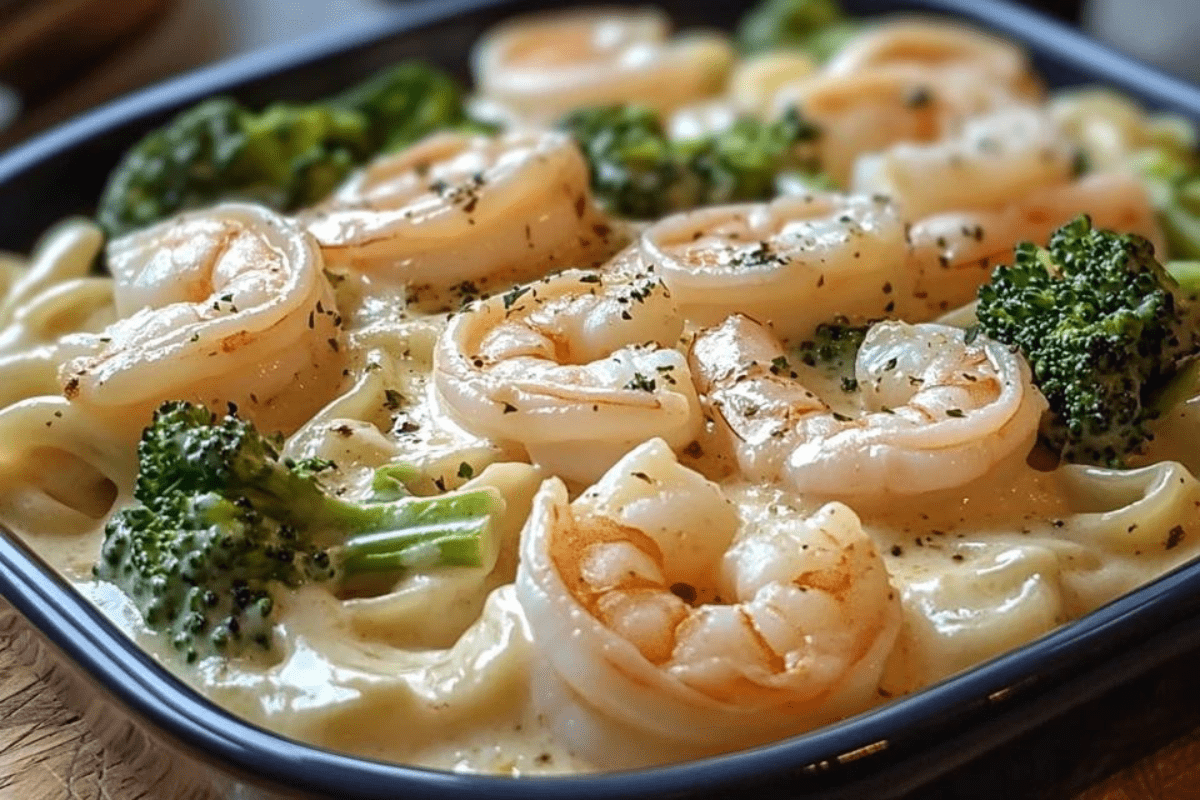 Shrimp & Broccoli Alfredo