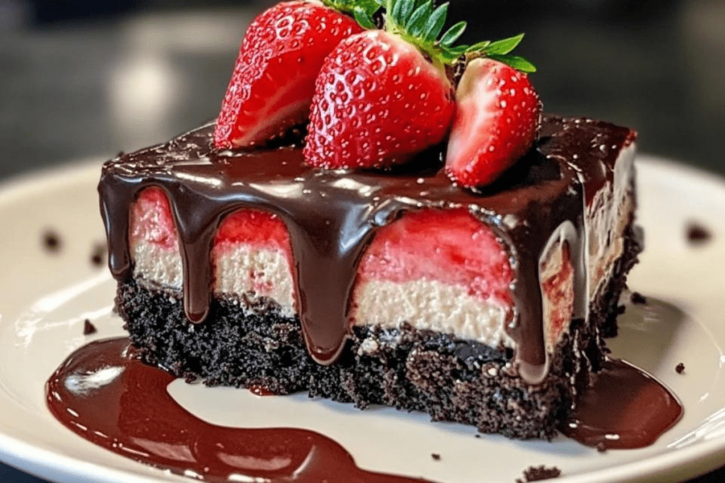 Chocolate Strawberry Cheesecake