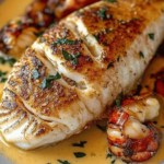 Seaside Snapper with Lobster Cream Sauce