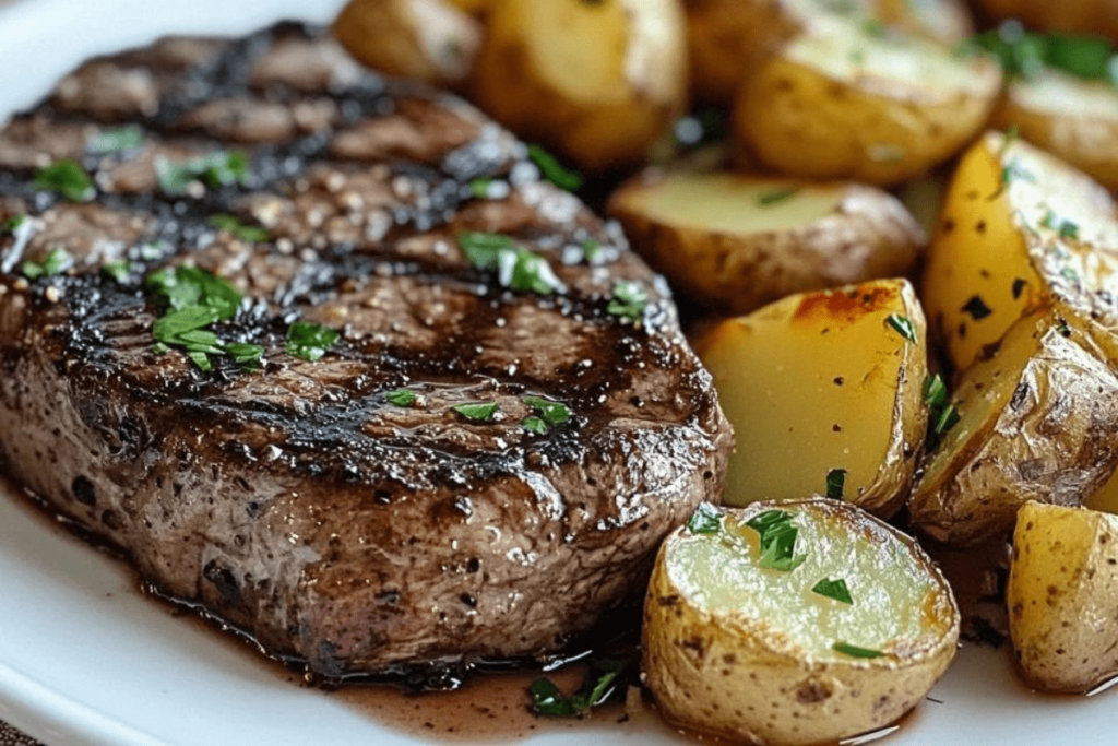 Garlic Butter Steak and Potatoes